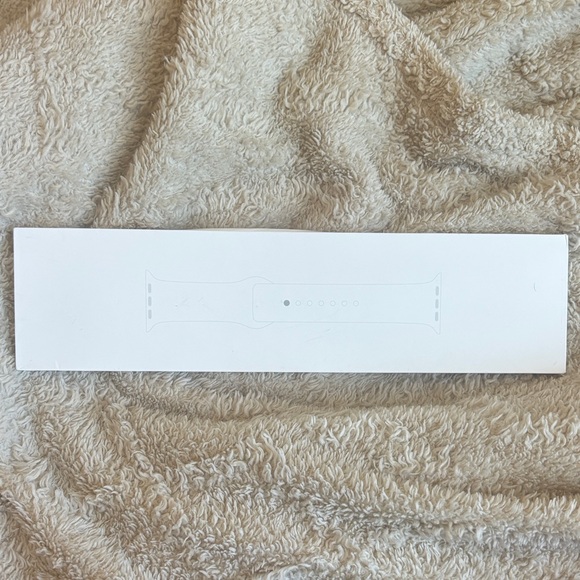 Apple Watch Band: White with gold accent - Picture 1 of 5